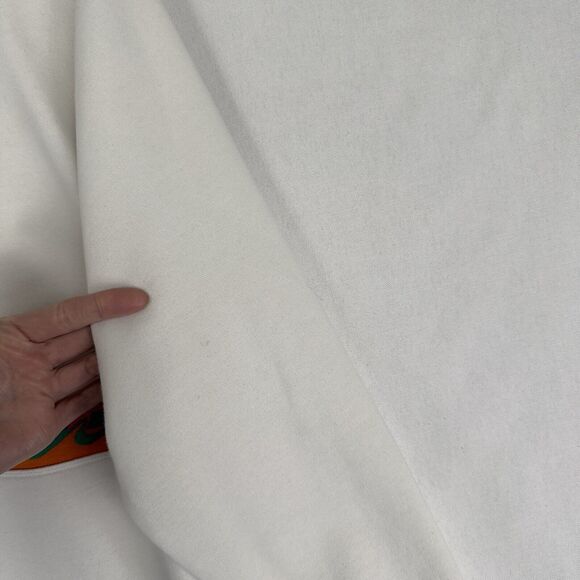 Nike Sweatshirt Womens Small Knit Striped Nike Logo Retro Colorful Pullover - Picture 16 of 16